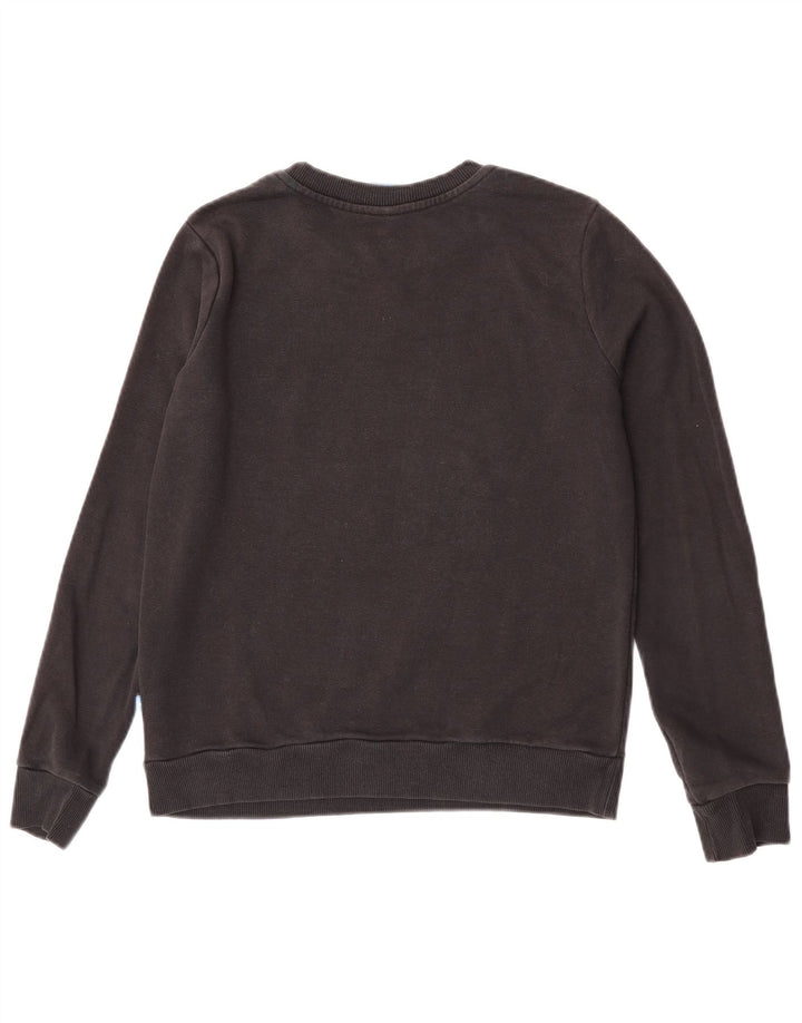 Felpa grafica da donna Adidas Jumper UK 10 Small Black Cotton