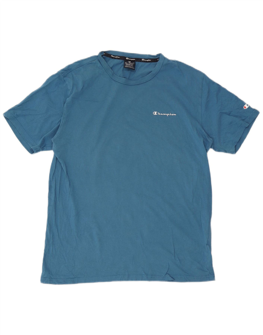 T-shirt da uomo Champion Top XL in cotone blu
