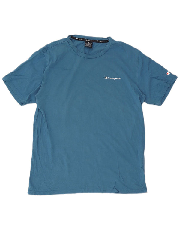 T-shirt da uomo Champion Top XL in cotone blu