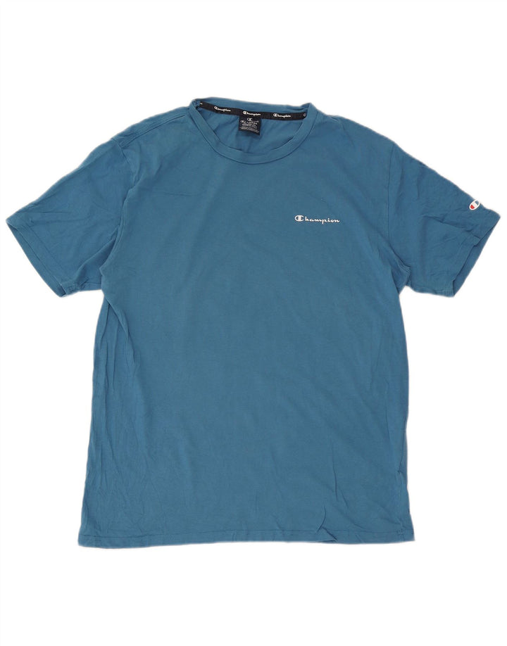 T-shirt da uomo Champion Top XL in cotone blu