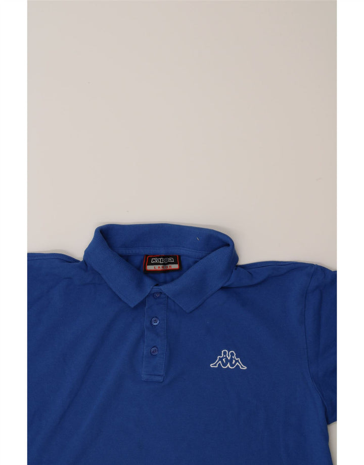KAPPA Mens Polo Shirt Large Blue Cotton Vintage Kappa and Second-Hand Kappa from Messina Hembry 