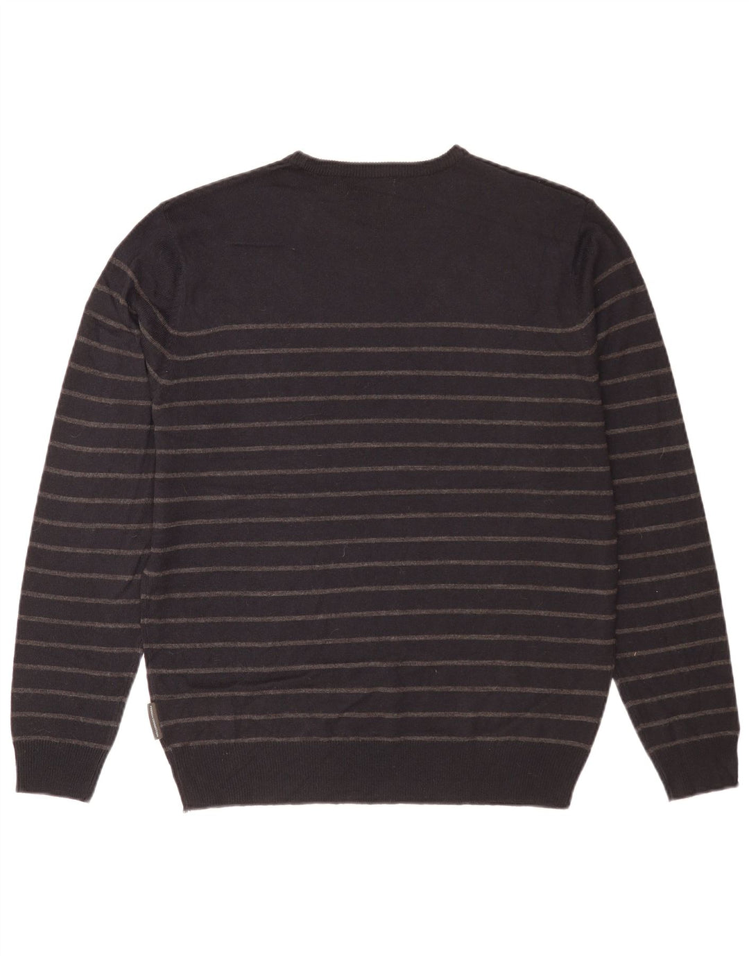 Maglione da uomo girocollo French Connection, grande acrilico a strisce nere