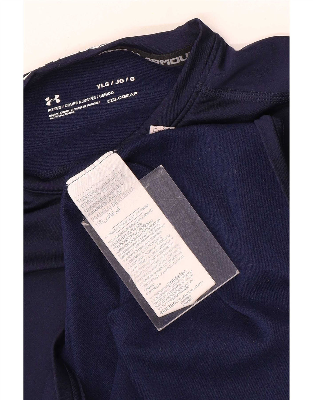 Maglietta grafica da ragazzo Under Armour manica lunga 11-12 anni grande blu navy