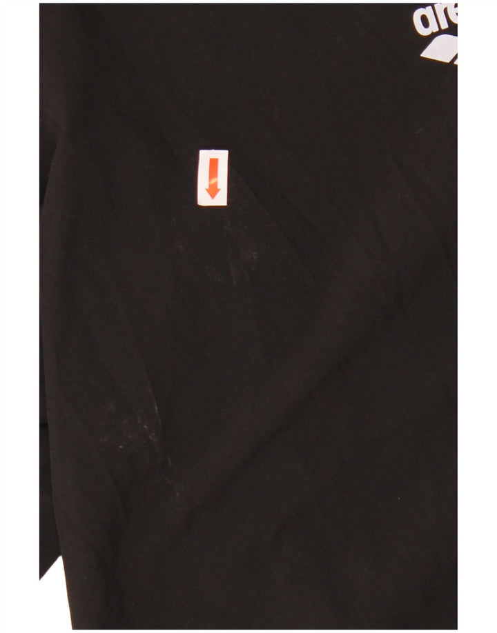 Pantaloncini da bagno grafici da uomo Arena grandi neri