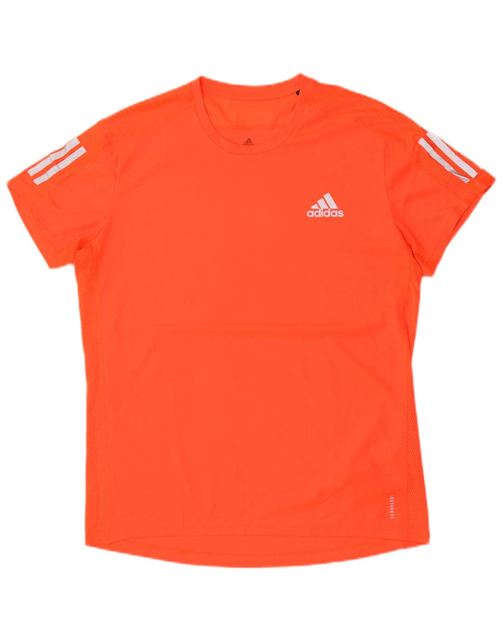 T-shirt Adidas Aeroready da uomo in poliestere arancione medio