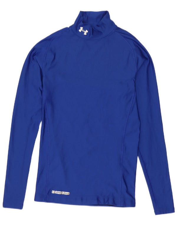 UNDER ARMOUR Maglia da uomo Cold Gear a maniche lunghe piccola in poliestere blu