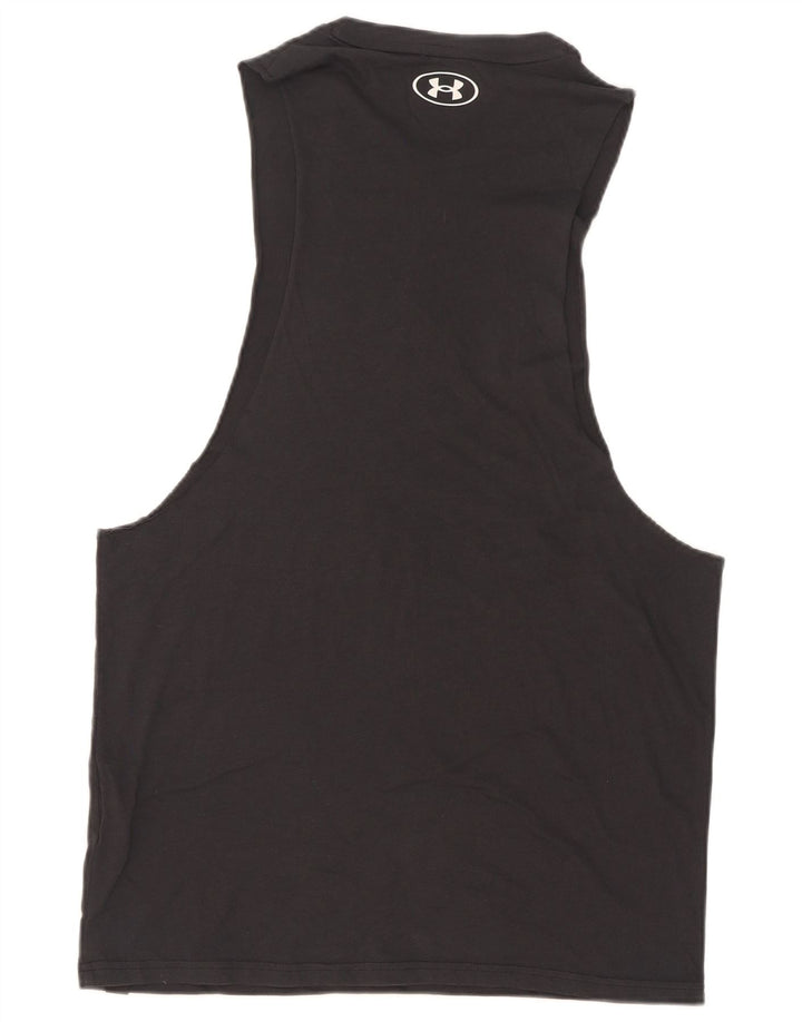 Canotta grafica da uomo Under Armour, cotone nero medio
