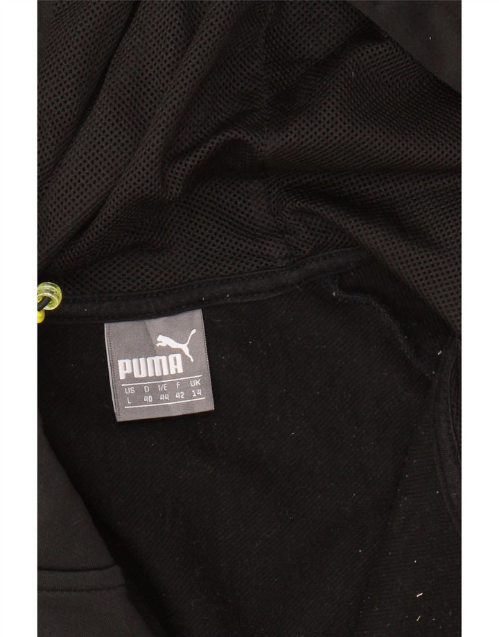 Felpa con cappuccio e zip da donna PUMA UK 14 Medium Nera