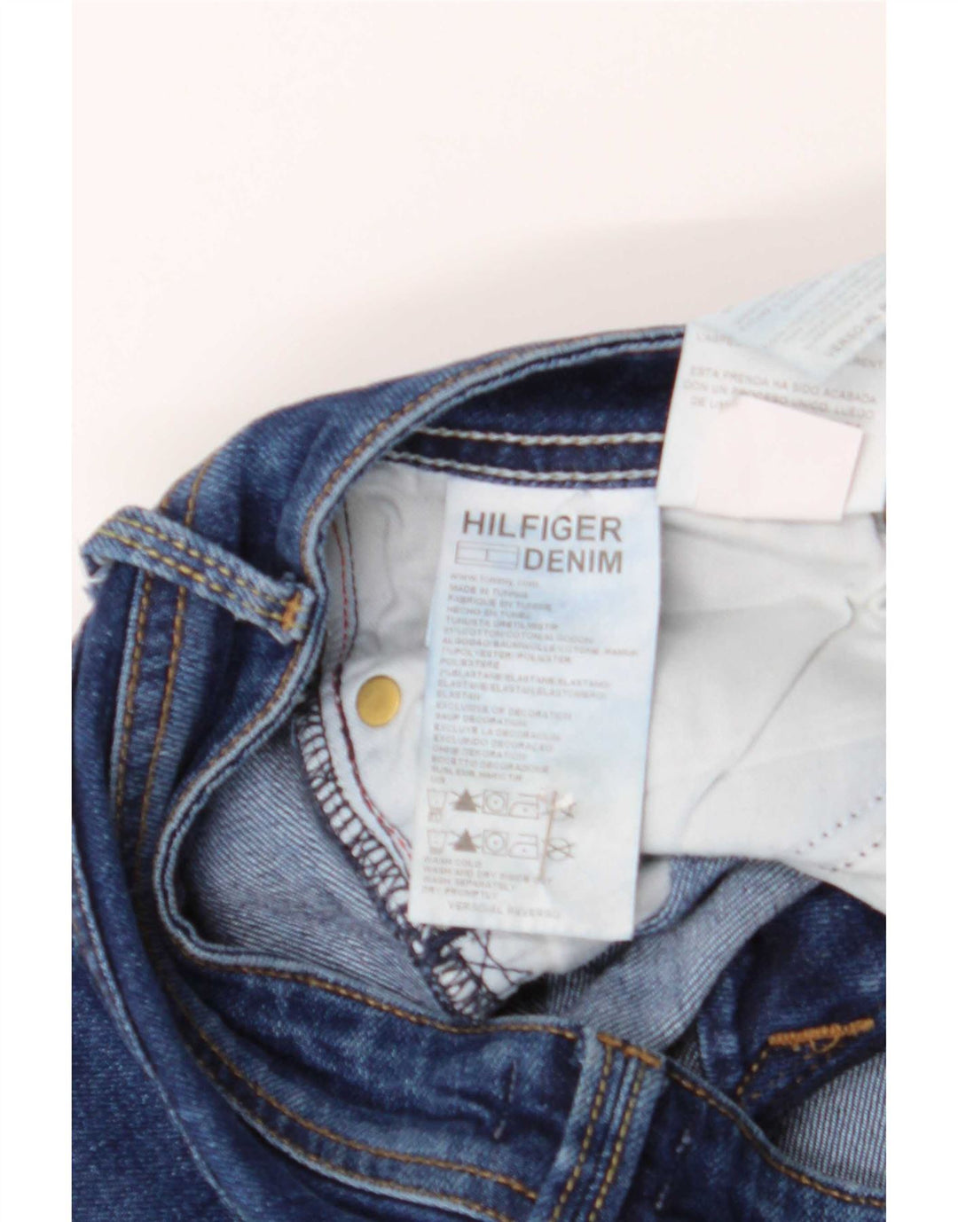 Jeans slim da donna Tommy Hilfiger W28 L32 cotone blu