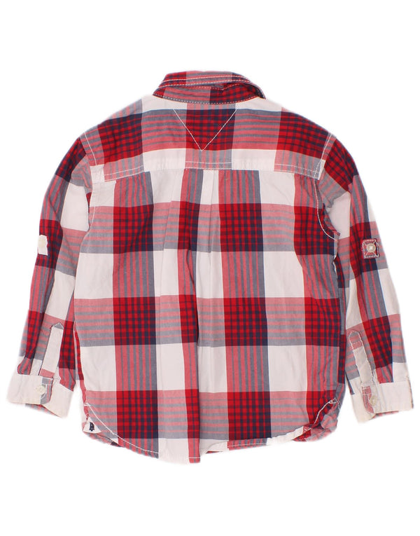 Maglietta Tommy Hilfiger da neonato 18-24 mesi in cotone a quadri rossi