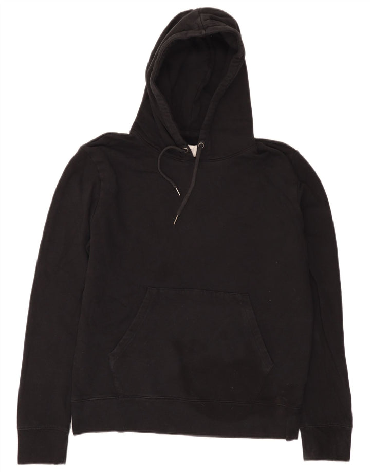 Maglione con cappuccio da uomo Marks & Spencer medio cotone nero