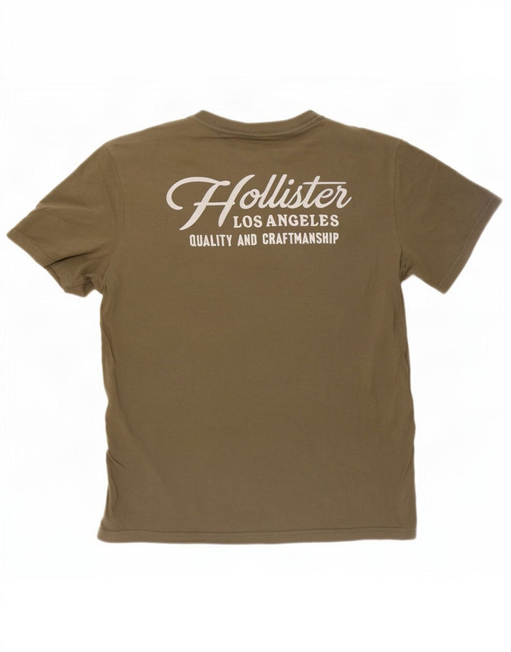 T-shirt grafica da uomo Hollister Top in cotone kaki medio