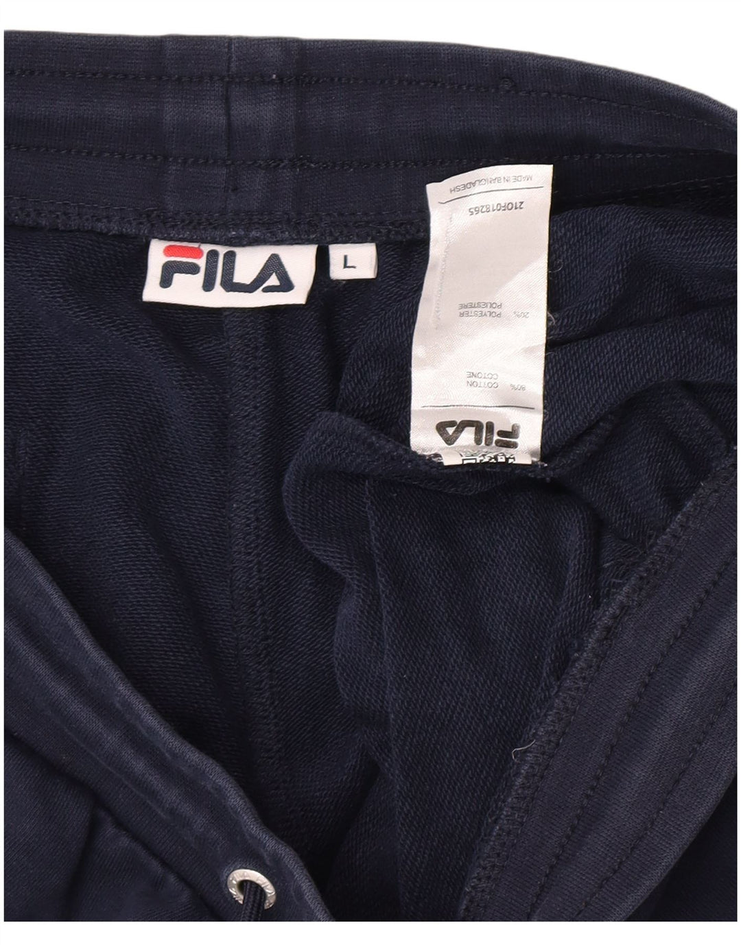 Pantaloncini sportivi grafici da uomo Fila grandi in cotone blu navy