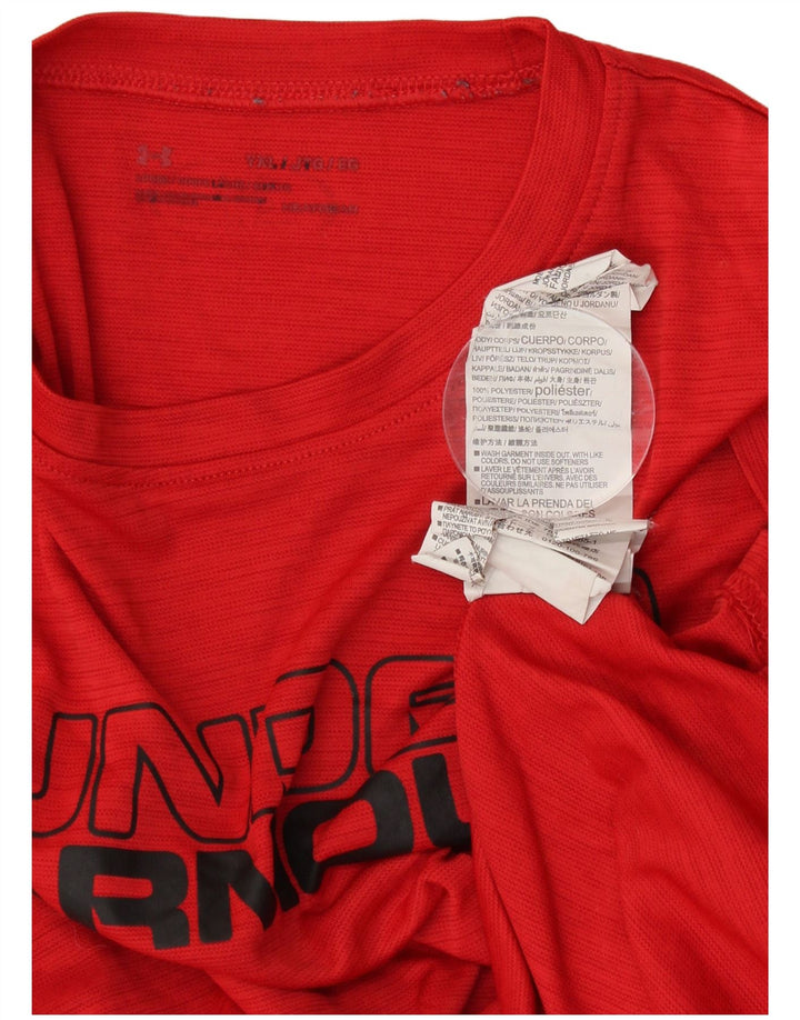 T-shirt grafica per ragazzi UNDER ARMOUR 13-14 anni XL Gessato rosso