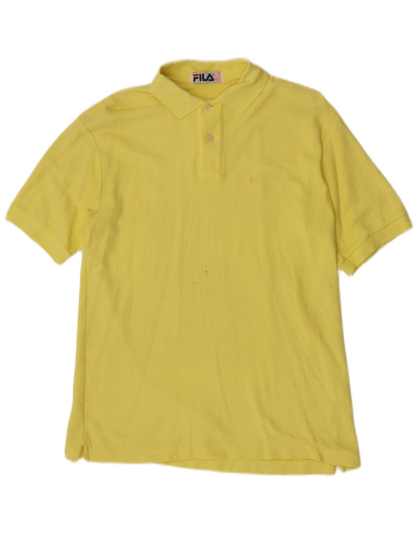 Polo Uomo Fila IT 48 Cotone Giallo Medio