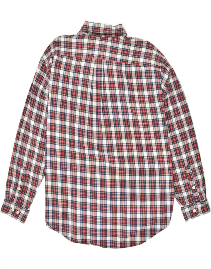 TOMMY HILFIGER Mens Shirt Large Multicoloured Check Cotton Vintage Tommy Hilfiger and Second-Hand Tommy Hilfiger from Messina Hembry 