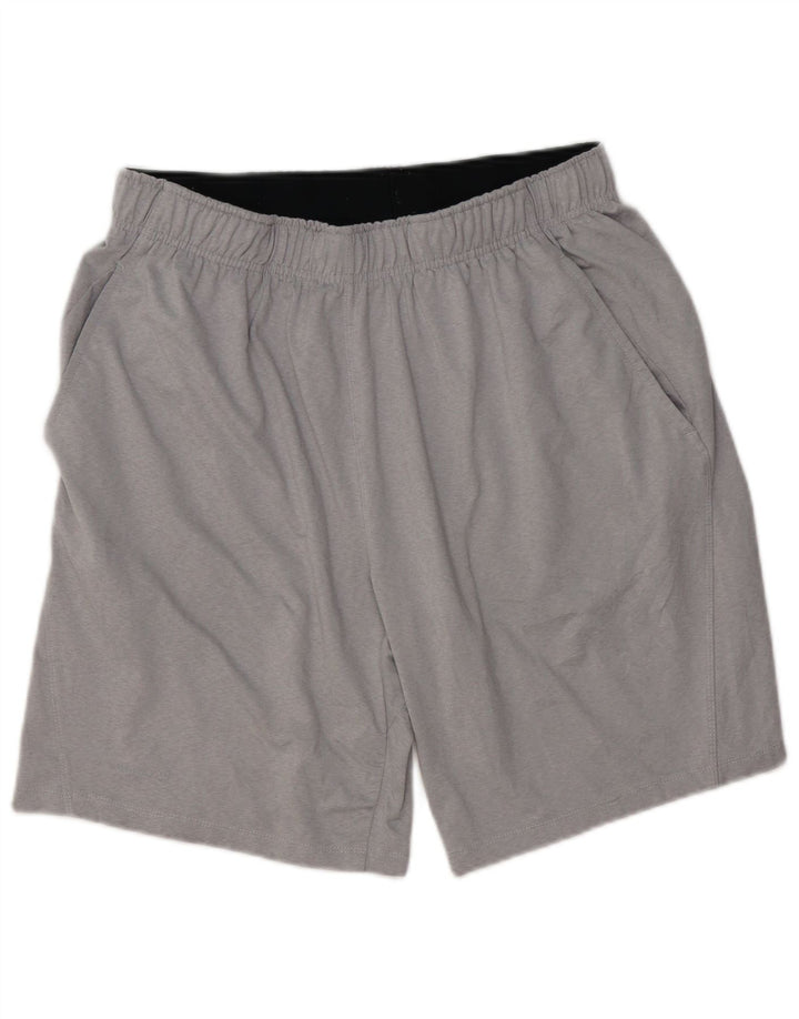 Pantaloncini sportivi da uomo RUSSELL ATHLETIC grandi in poliestere grigio