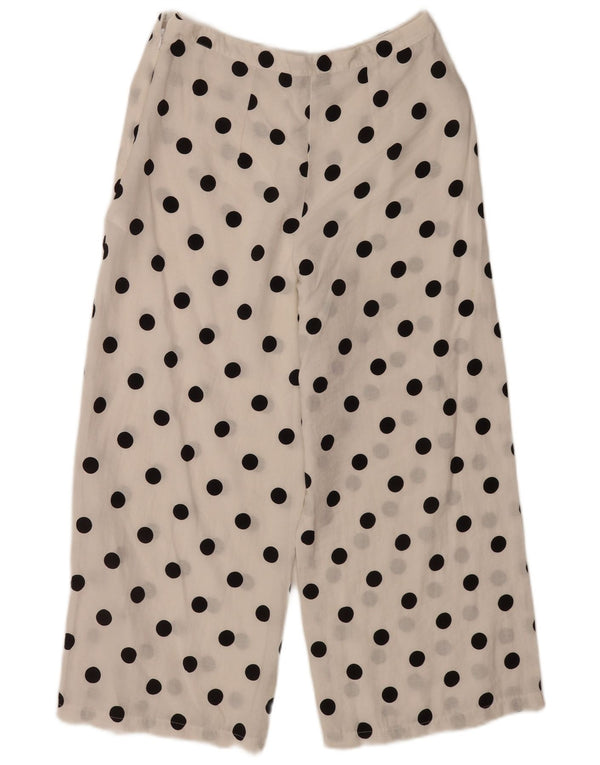 Pantaloni corti da donna Topshop trasparenti UK 12 medi W30 L24 bianchi