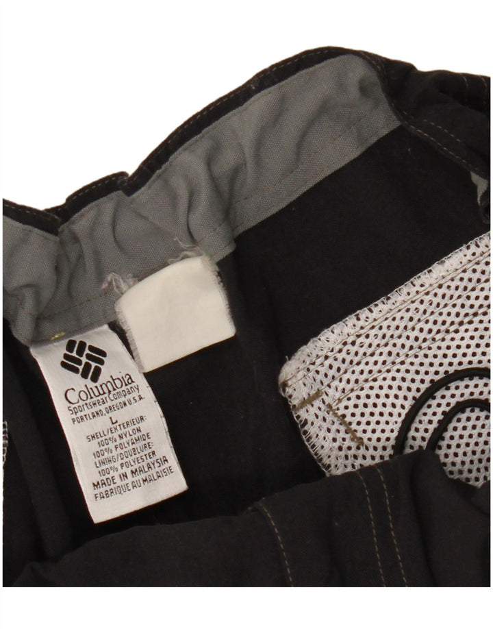 Pantaloni giacca a vento da uomo COLUMBIA grandi in nylon nero