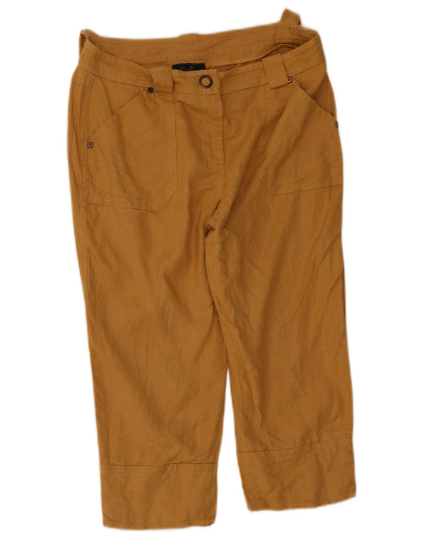 Pantaloni Capri da donna Luisa Spagnoli IT 44 medio W34 L18 Beige