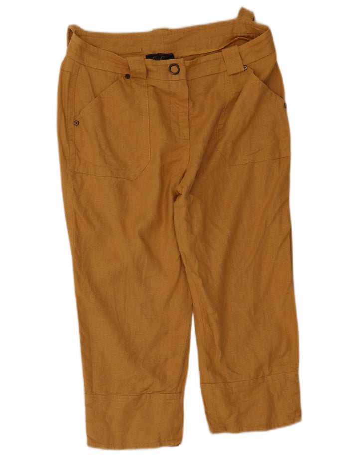 Pantaloni Capri da donna Luisa Spagnoli IT 44 medio W34 L18 Beige