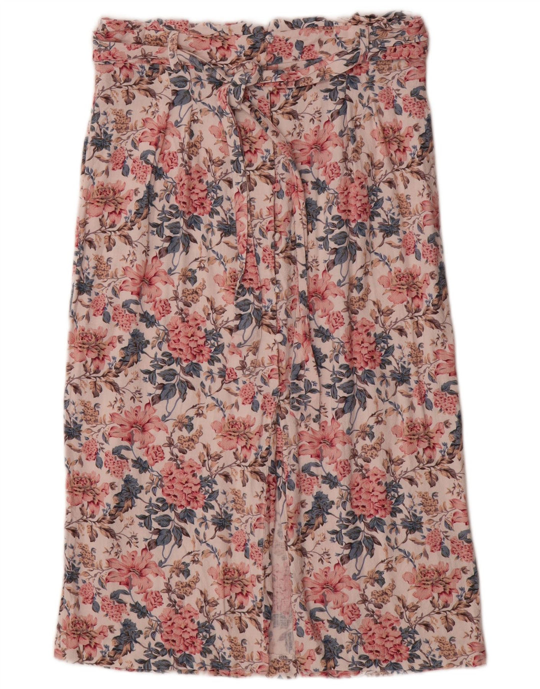 Gonna longuette da donna Oasis UK 14 media W30 viscosa floreale multicolore