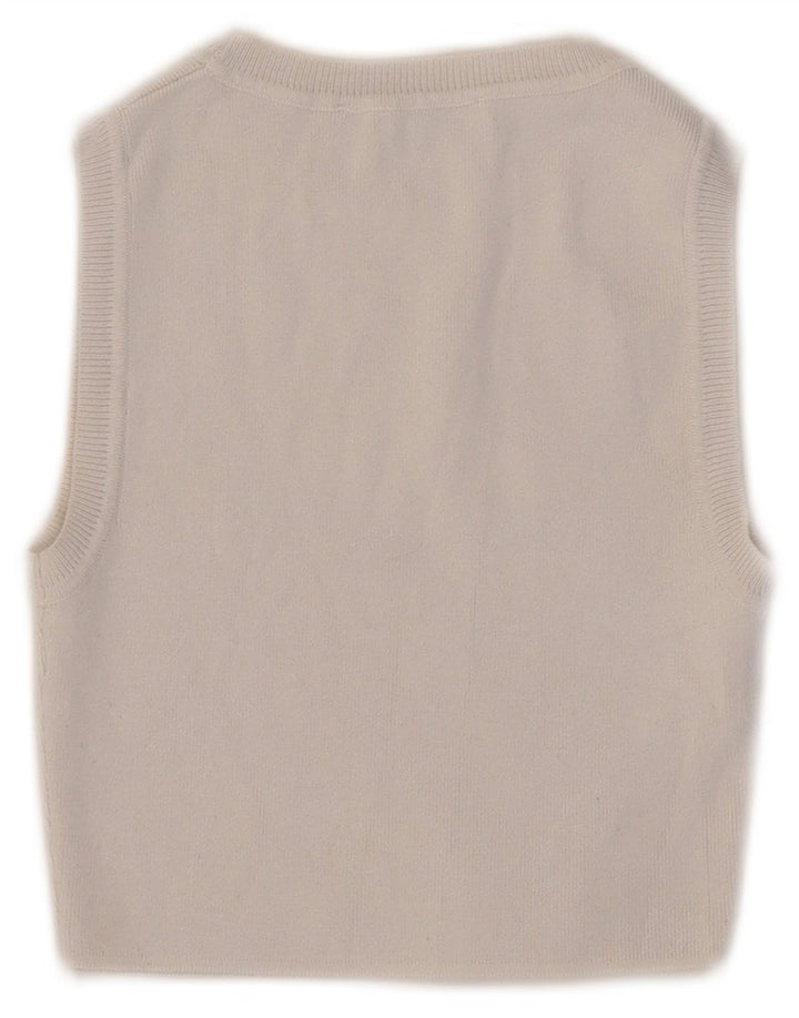 Canotta corta da donna Zara UK 8 piccola bianca