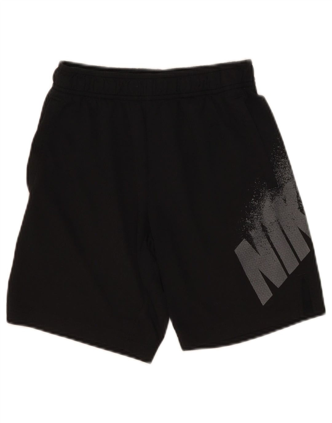 Pantaloncini sportivi Nike da ragazzo Dri Fit Graphic 8-9 anni piccoli in poliestere nero
