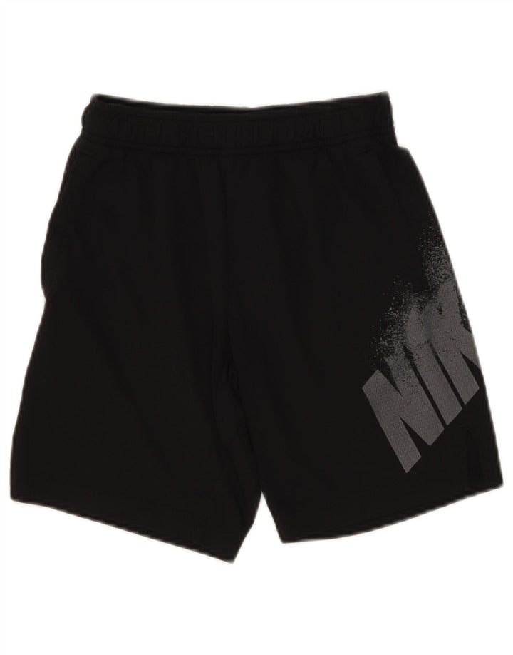Pantaloncini sportivi Nike da ragazzo Dri Fit Graphic 8-9 anni piccoli in poliestere nero