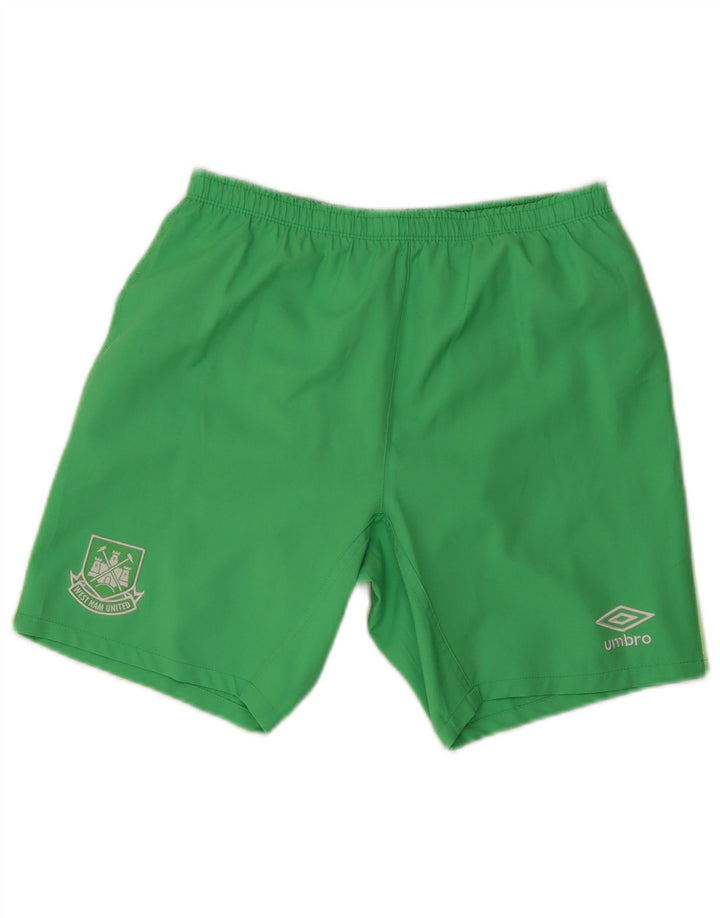 Pantaloncini sportivi Umbro da uomo West Ham United piccoli in poliestere verde