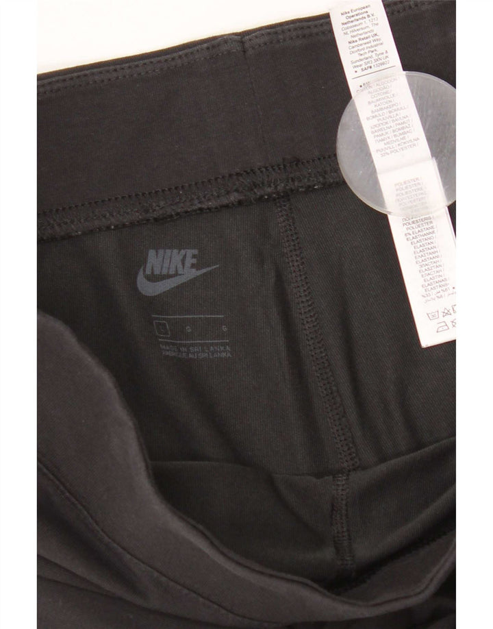 Leggings grafici Nike Crop da donna UK 16 grande cotone nero