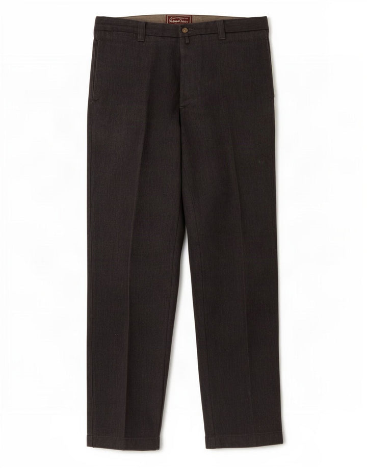 Pantaloni casual regolari da uomo Marlboro Classics W34 L33 poliestere grigio