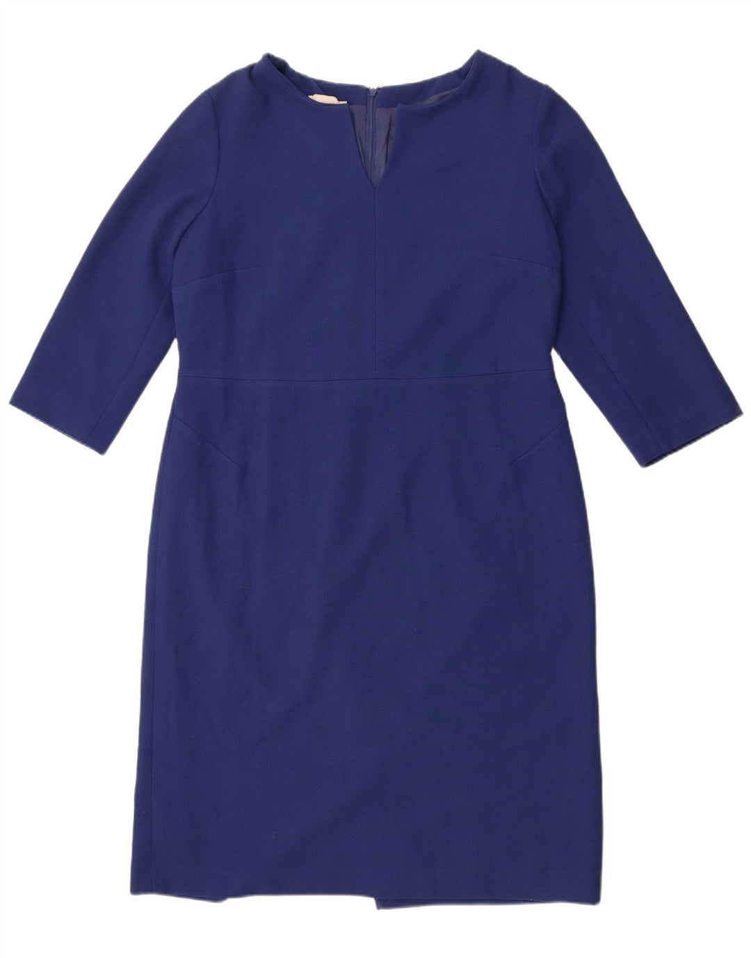 Abito tubino Hobbs da donna con maniche a 3/4 UK 16 grande poliestere blu