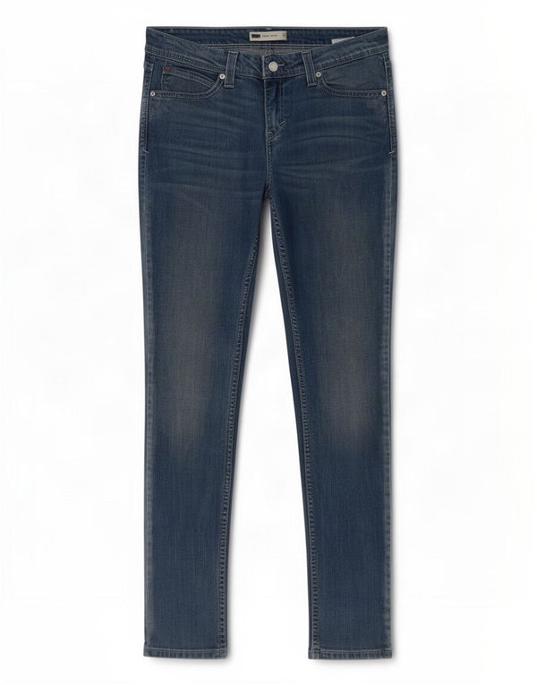 Jeans skinny a vita bassa Demi Curve da donna Levi's W32 L34 cotone blu