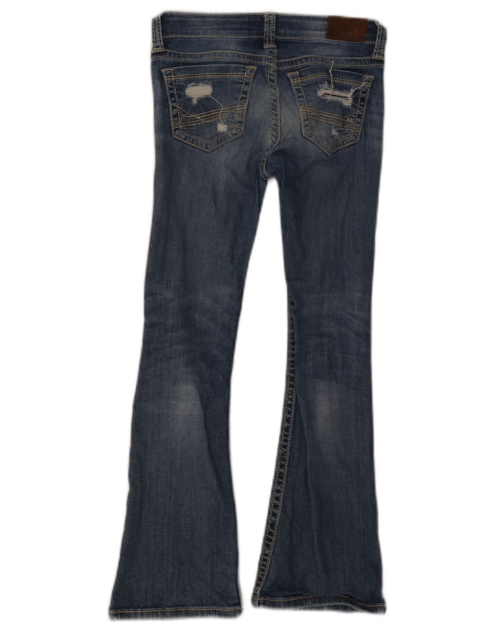 Jeans svasati effetto vissuto BKE per ragazze 9-10 anni W24 L25 Blu