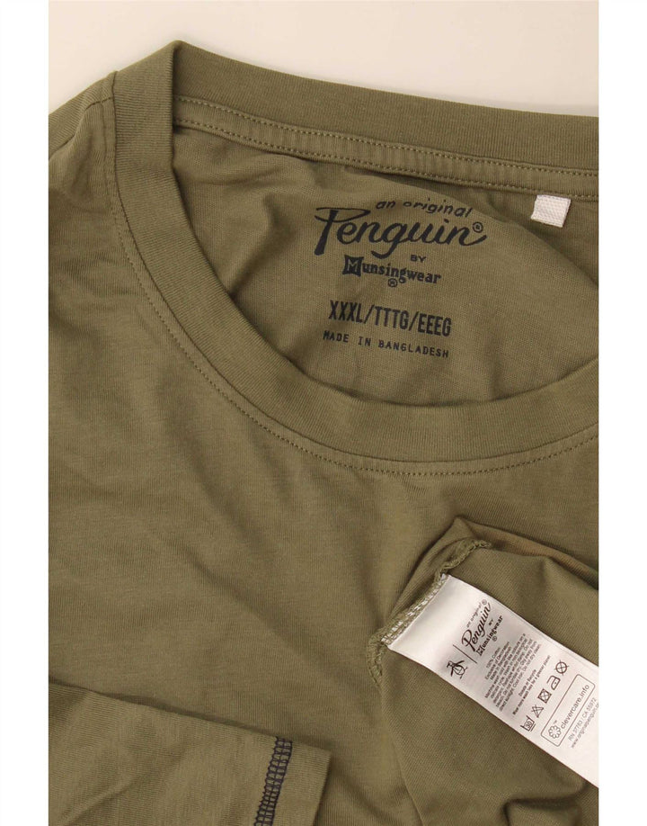 T-shirt da uomo Penguin Top 3XL cotone verde