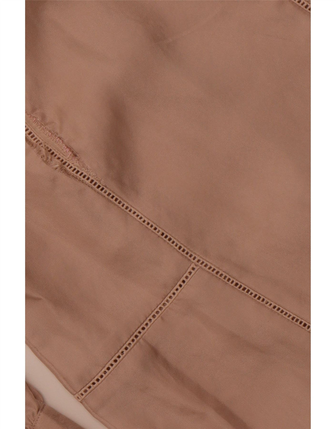 JIGSAW Camicetta da donna con maniche a 3/4 Top UK 10 Small Beige Seta