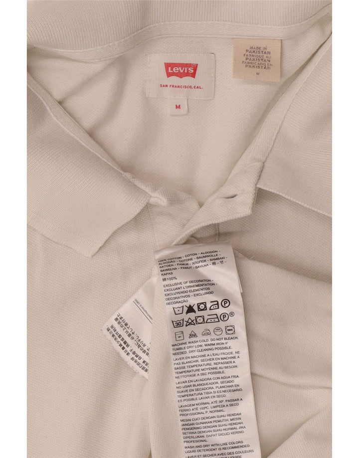 Polo LEVI'S da uomo in cotone bianco medio