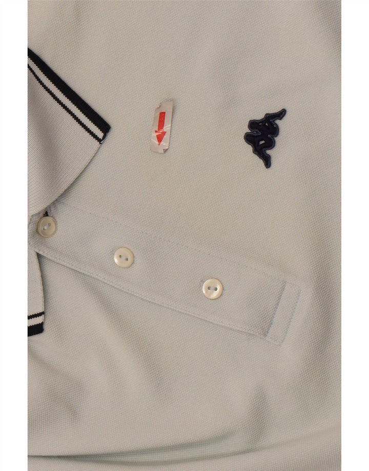 Polo Kappa Uomo Blu Medio in cotone
