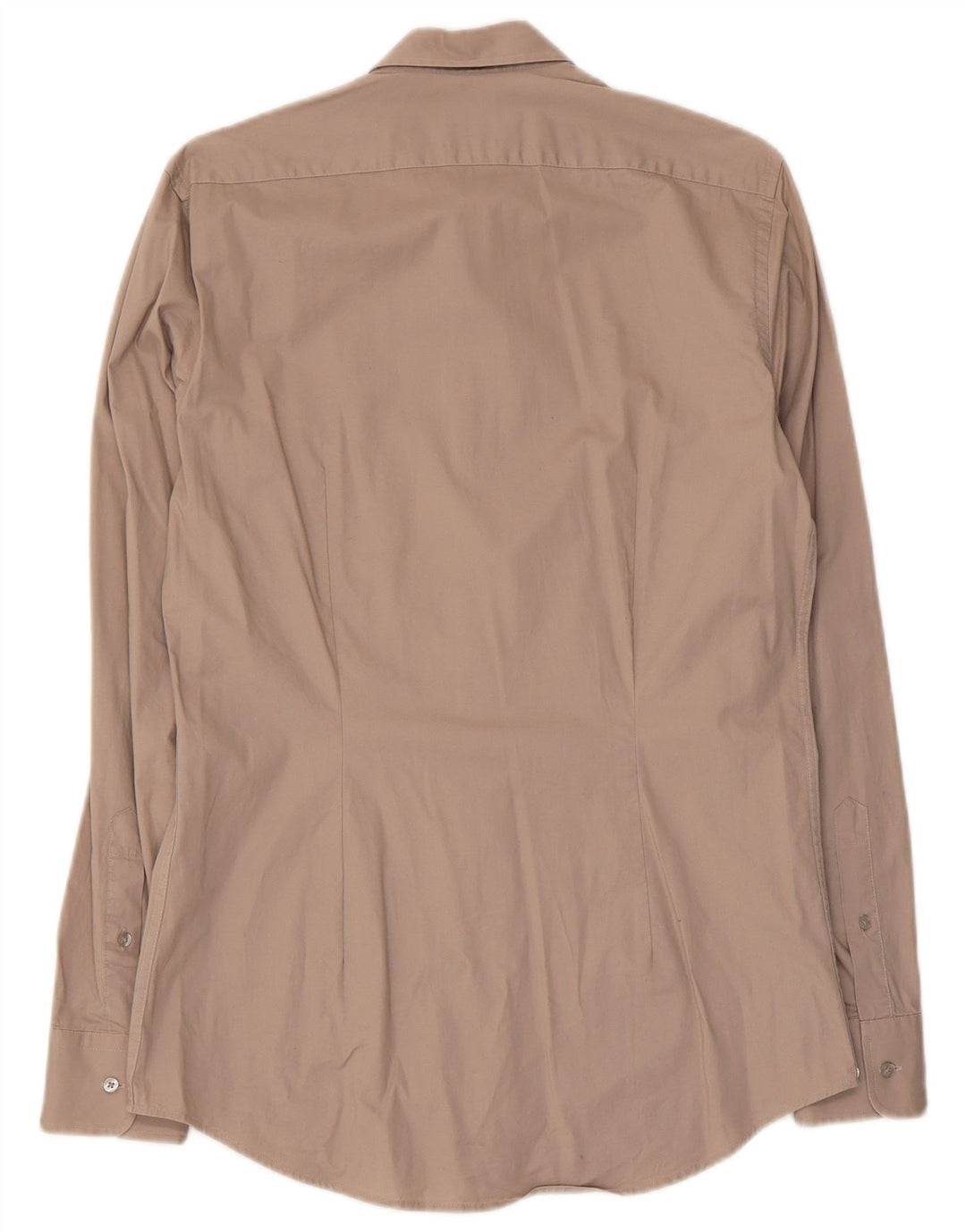 Camicia slim fit da uomo Calvin Klein in cotone beige medio