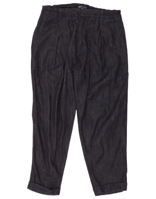 Pantaloni da abito con pegging da donna Levi's W34 L26 in cotone blu navy