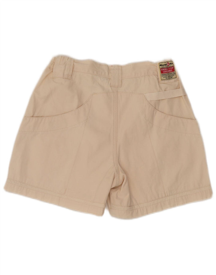 Pantaloncini cargo da donna Murphy & Nye W32 grandi in cotone beige