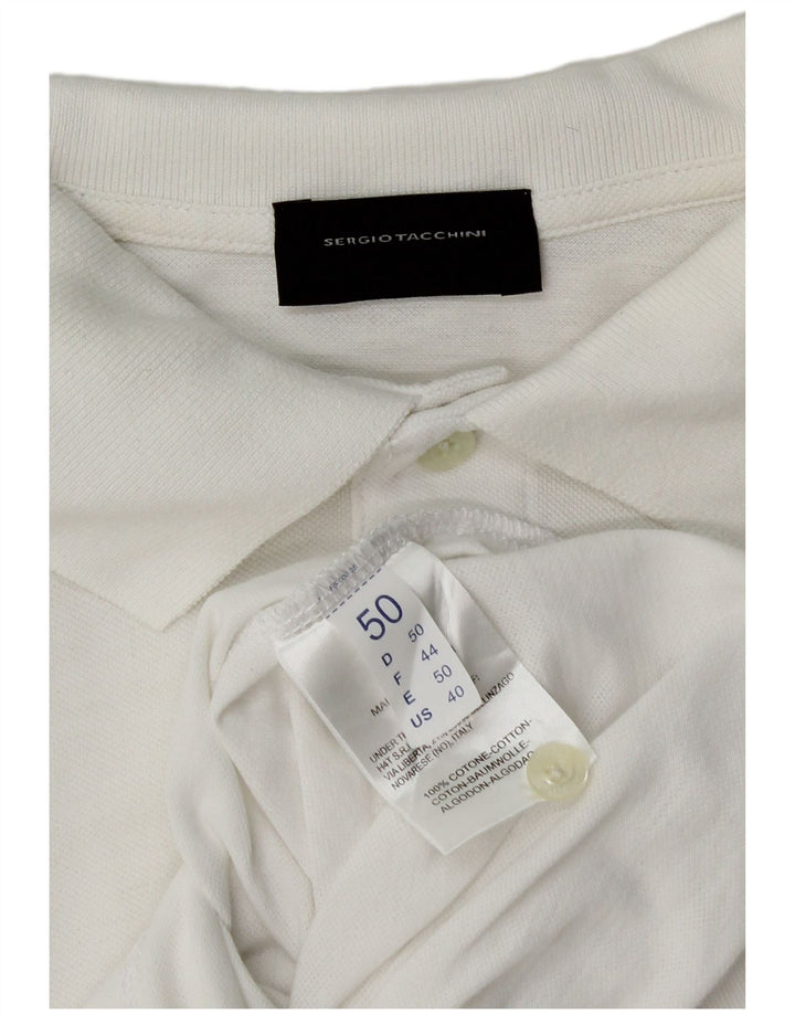 Polo Uomo Sergio Tacchini IT 50 Cotone Bianco Medio