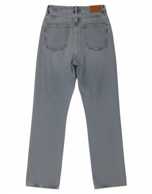 Jeans Zara da donna a gamba larga a vita alta EU 32 2XS W22 L29 Blu