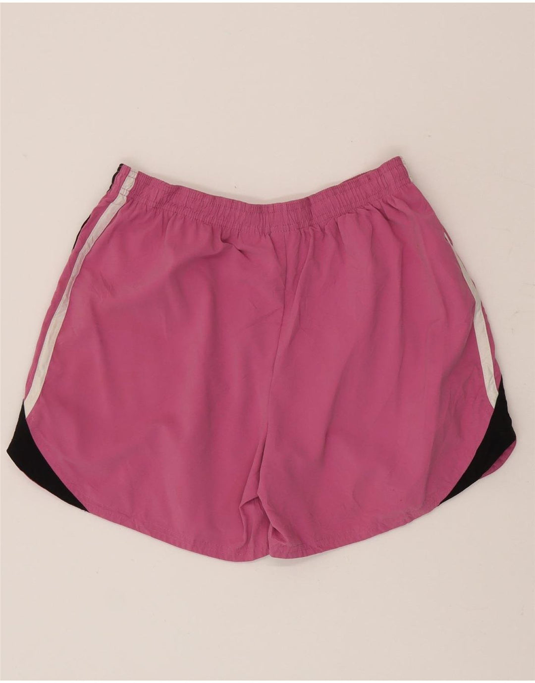 Pantaloncini sportivi Nike da donna US 8/10 poliestere color block rosa medio