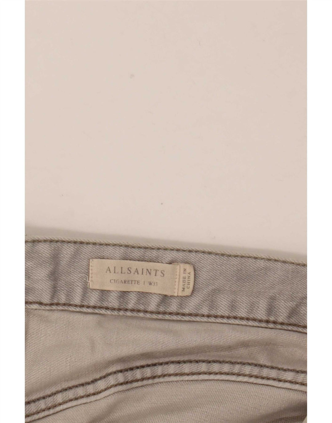 Jeans skinny a sigaretta da uomo All Saints W35 L31 Grigi