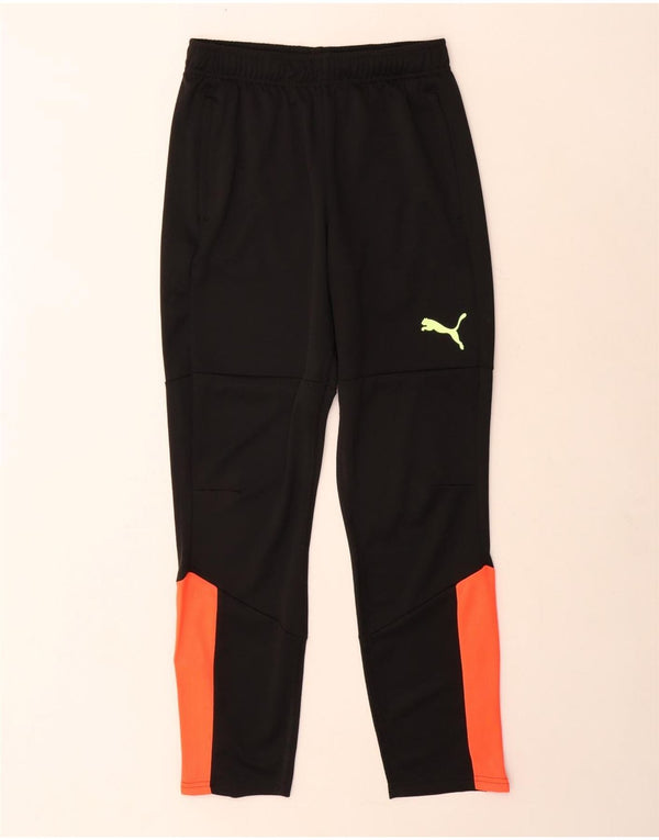 Pantaloni della tuta da ragazzo PUMA 13-14 anni Poliestere color block nero