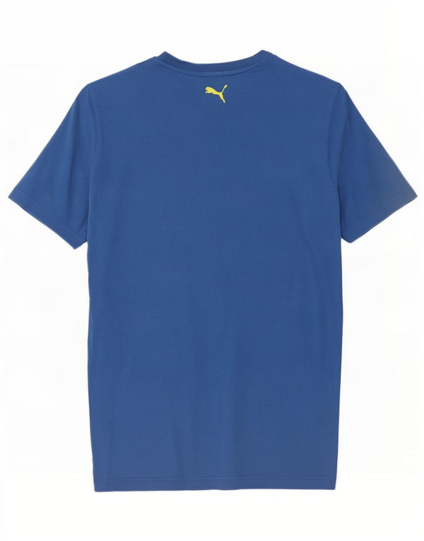 T-shirt grafica da uomo Puma grande blu