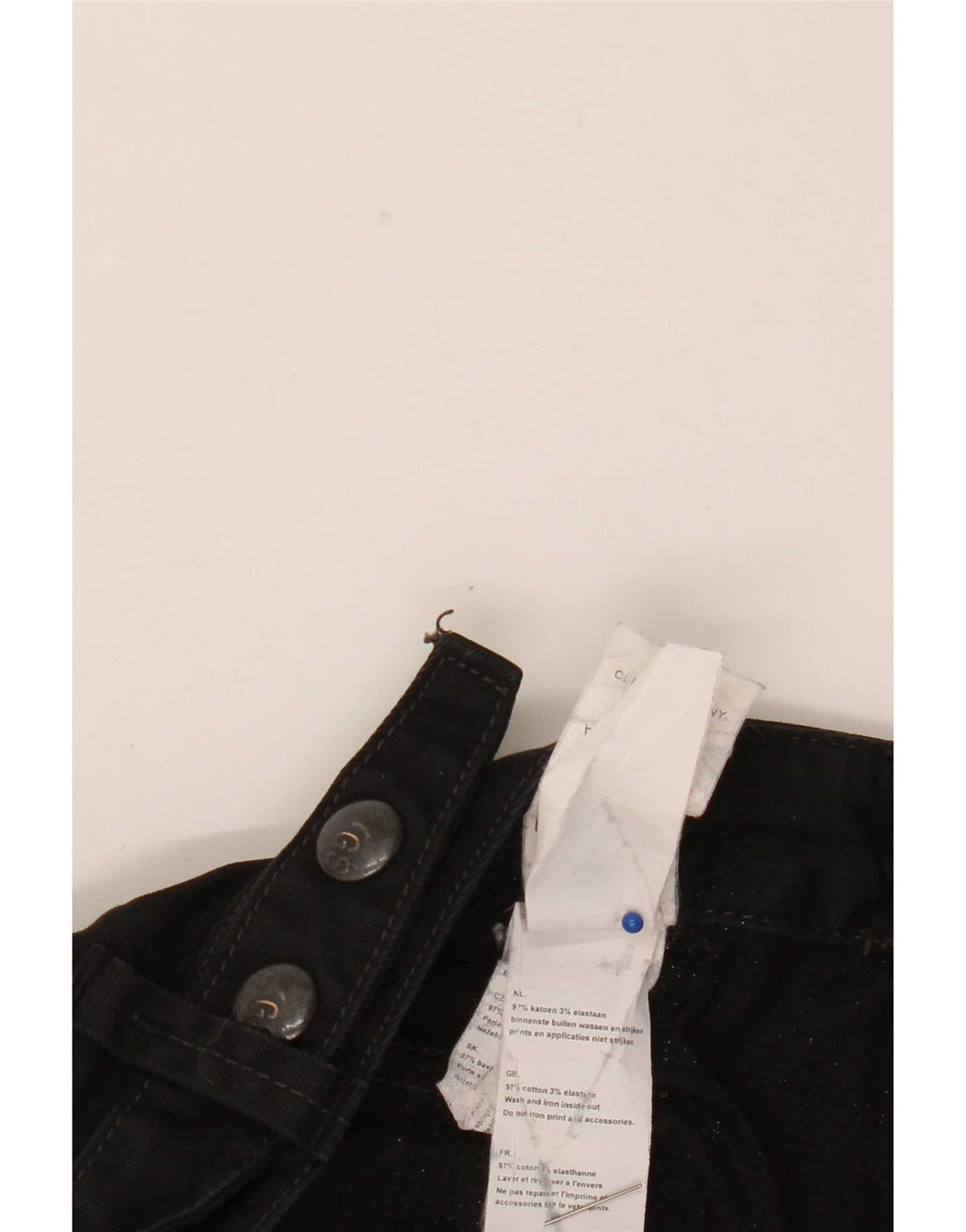 Jeans dritti da uomo G-Star W29 L26 cotone nero
