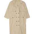TOGETHER Womens Oversized Trench Coat EU 38/40 Medium Off White Cotton Vintage Together and Second-Hand Together from Messina Hembry 